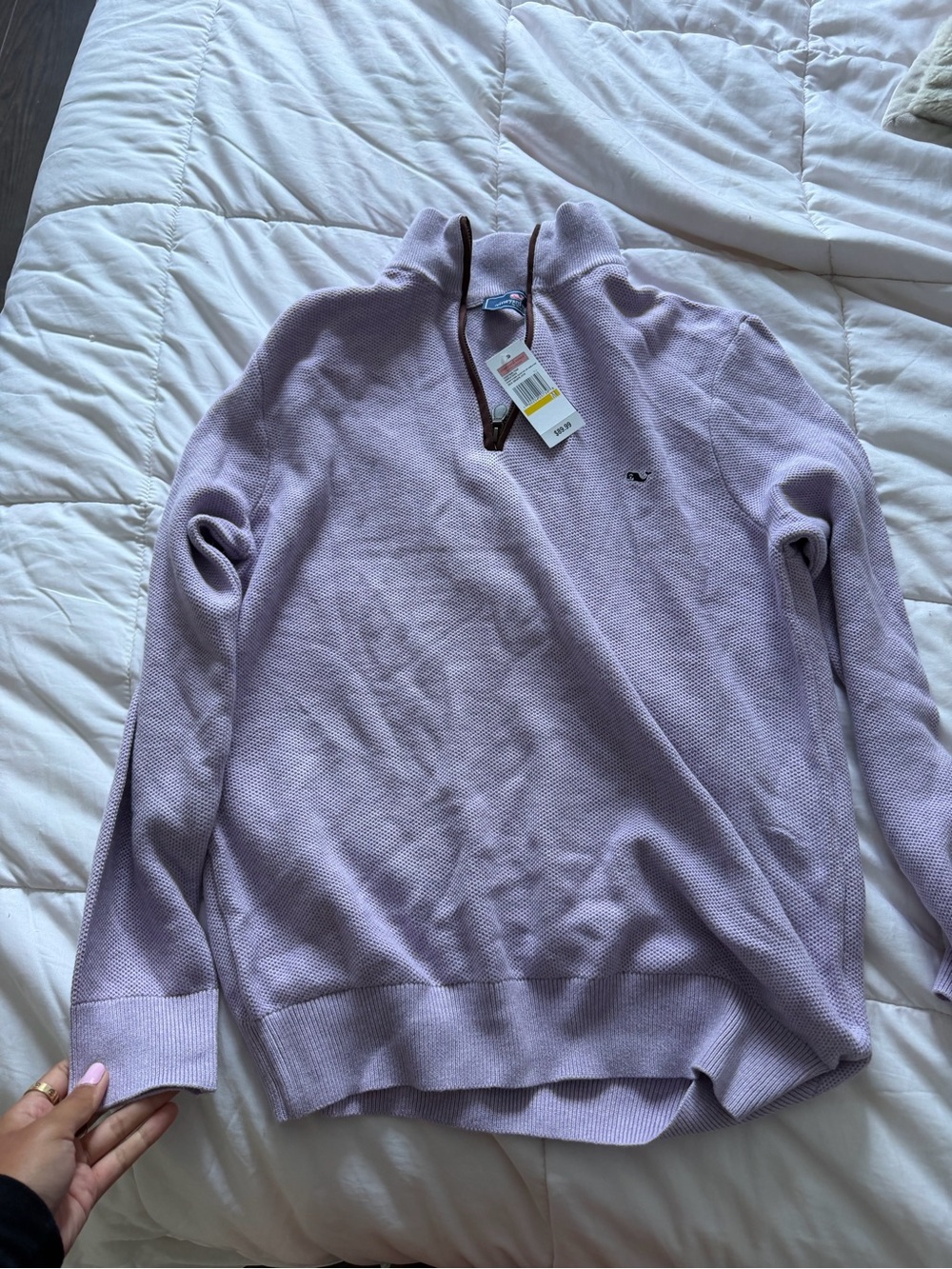 Vineyard Vines men’s unworn purple quarter zip